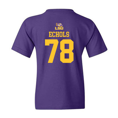 LSU - NCAA Football : Coen Echols - Replica Shersey Youth T-Shirt-1
