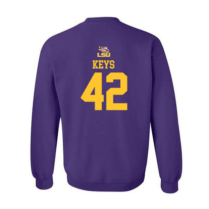 LSU - NCAA Football : Davhon Keys - Replica Shersey Crewneck Sweatshirt