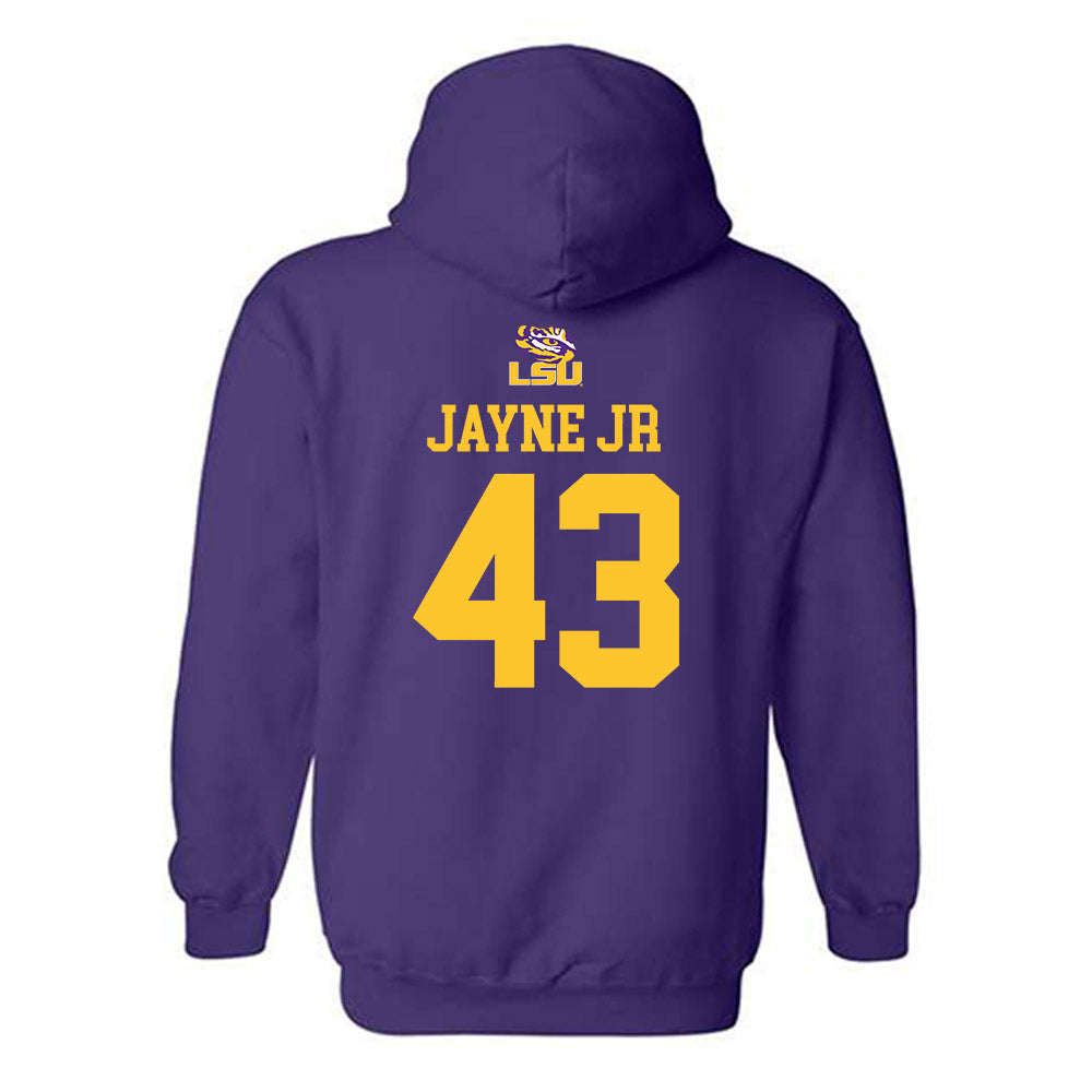 LSU - NCAA Football : Matt Jayne Jr - Replica Shersey Hooded Sweatshirt