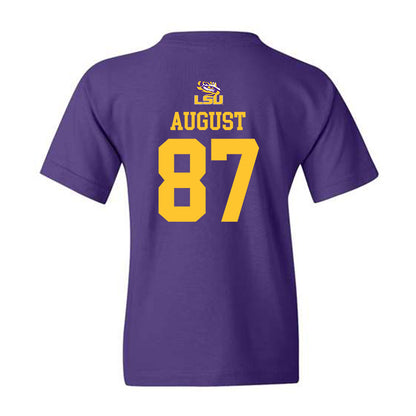 LSU - NCAA Football : Joey August - Replica Shersey Youth T-Shirt