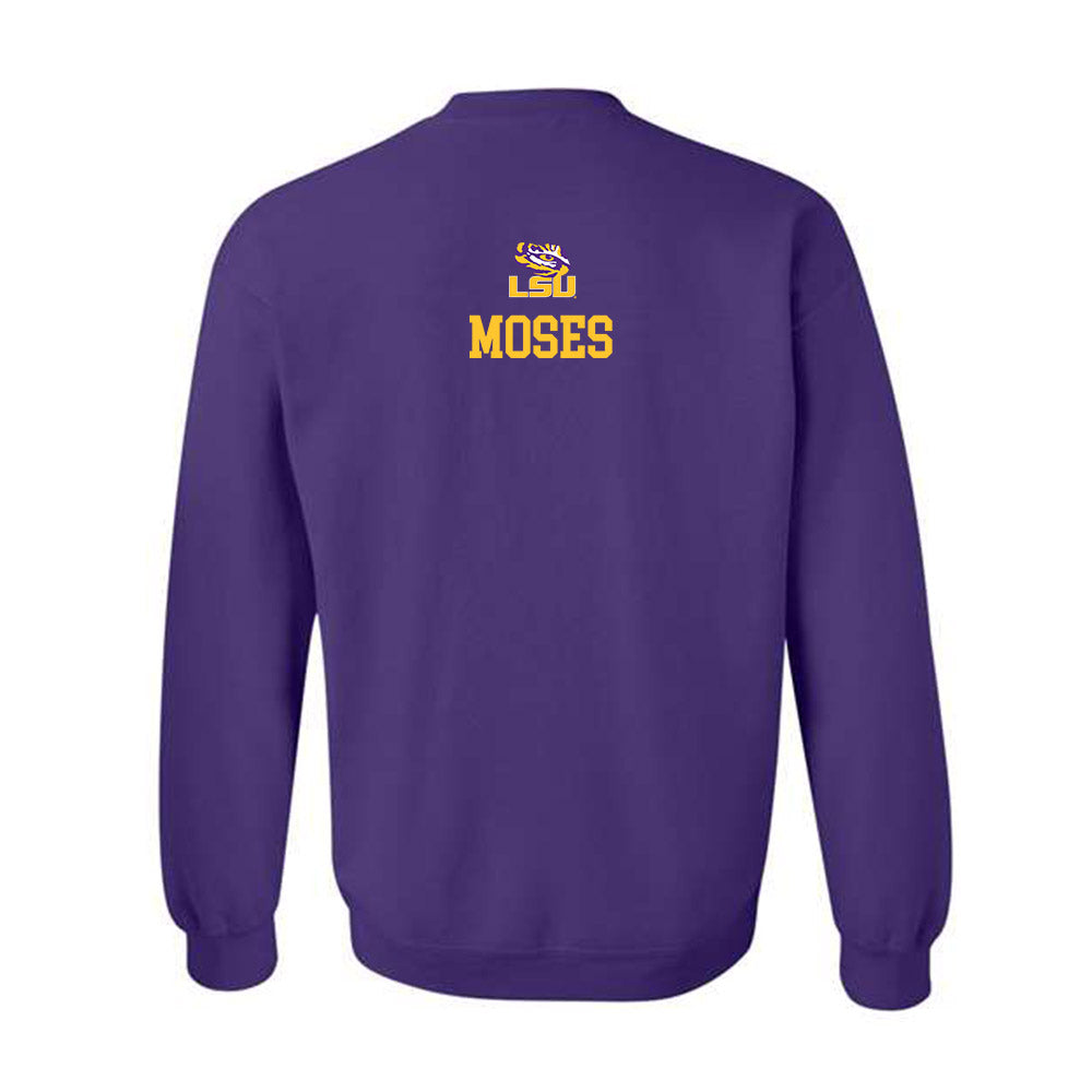 LSU - NCAA Football : Keylan Moses - Replica Shersey Crewneck Sweatshirt-1