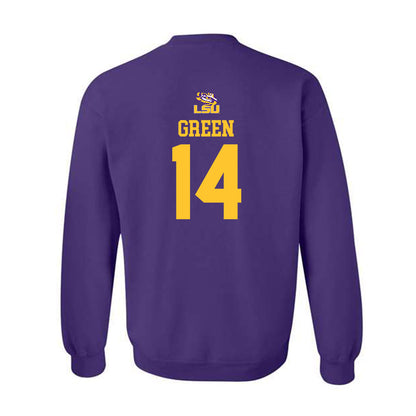 LSU - NCAA Football : Trey'Dez Green - Replica Shersey Crewneck Sweatshirt