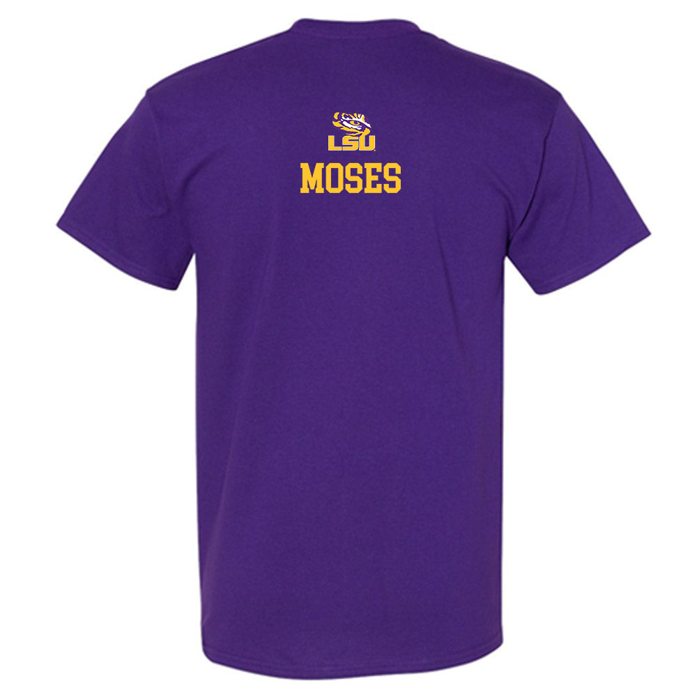 LSU - NCAA Football : Keylan Moses - Replica Shersey T-Shirt-1