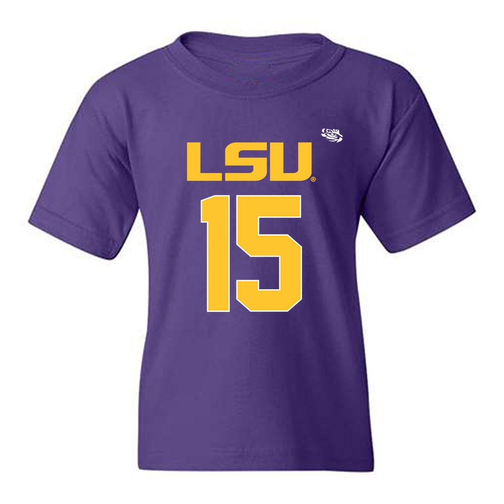 LSU - NCAA Football : Phillip Wright III - Replica Shersey Youth T-Shirt-0