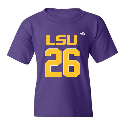 LSU - NCAA Football : Cowinn Helaire - Replica Shersey Youth T-Shirt