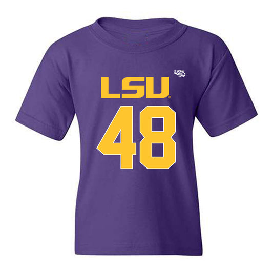 LSU - NCAA Football : Kolaj Cobbins - Replica Shersey Youth T-Shirt-0