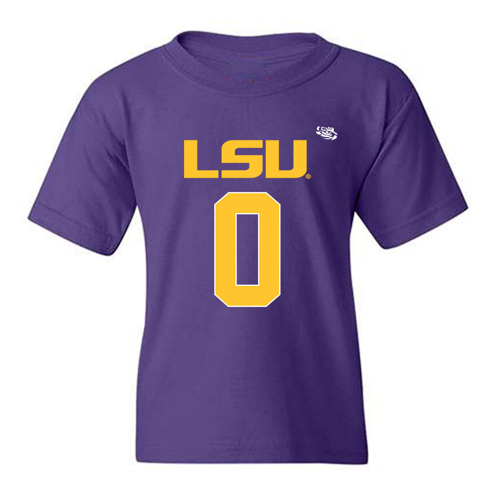 LSU - NCAA Football : Zavion Thomas - Replica Shersey Youth T-Shirt-0