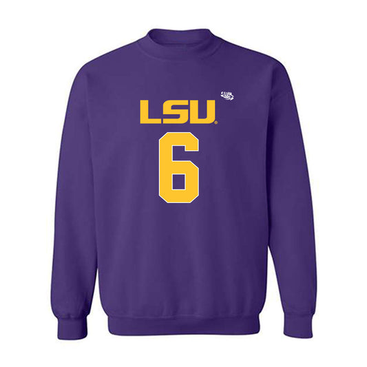 LSU - NCAA Football : Barion Brown - Replica Shersey Crewneck Sweatshirt-0