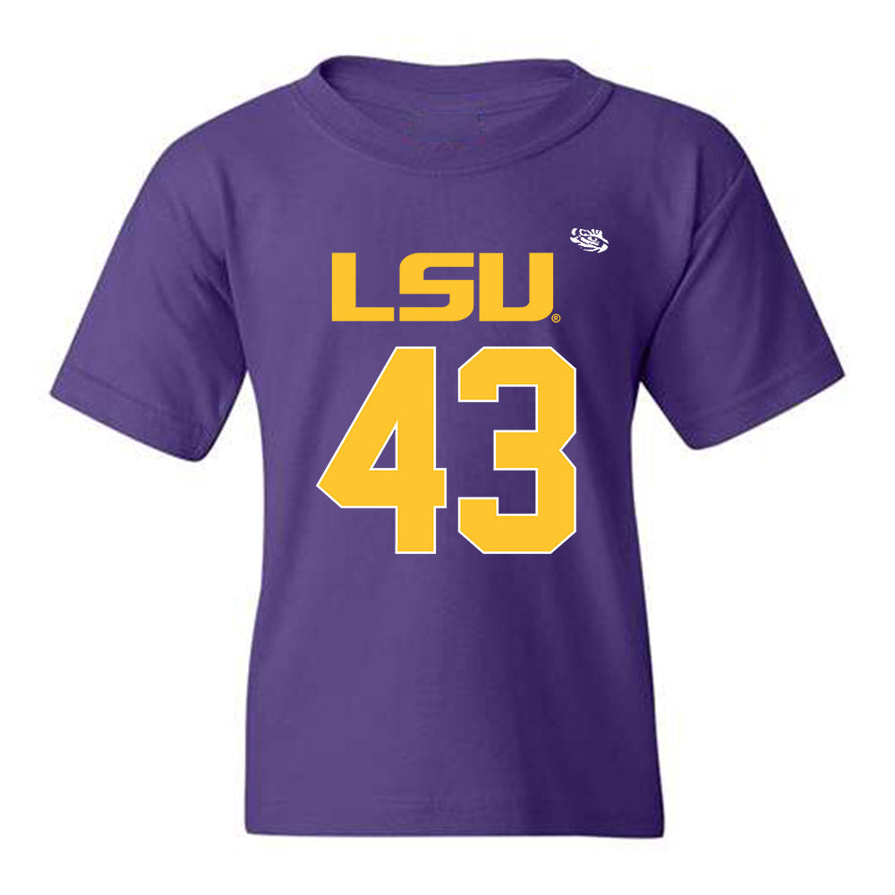 LSU - NCAA Football : Matt Jayne Jr - Replica Shersey Youth T-Shirt