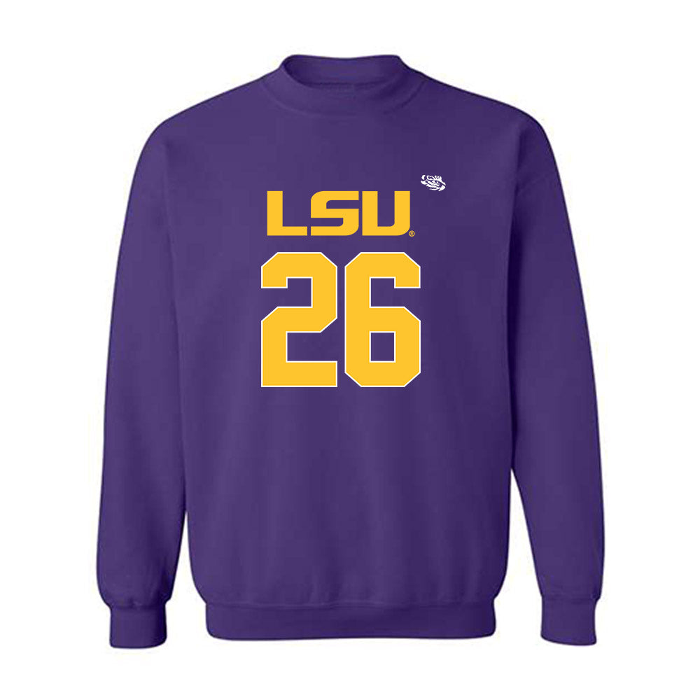 LSU - NCAA Football : Cowinn Helaire - Replica Shersey Crewneck Sweatshirt