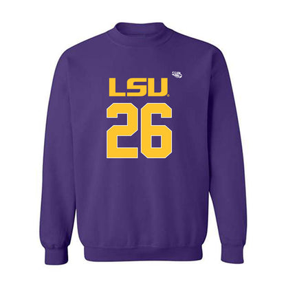 LSU - NCAA Football : Cowinn Helaire - Replica Shersey Crewneck Sweatshirt