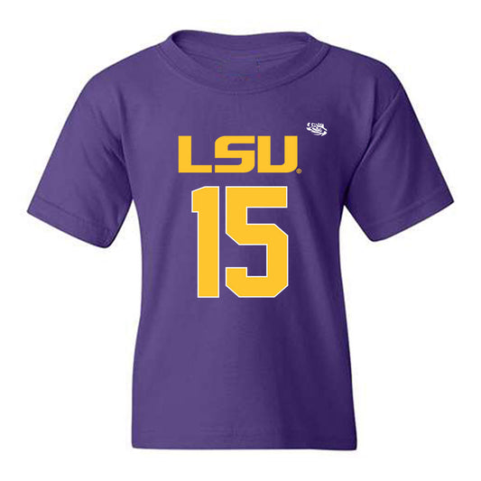 LSU - NCAA Football : Jaiden Braker - Replica Shersey Youth T-Shirt-0