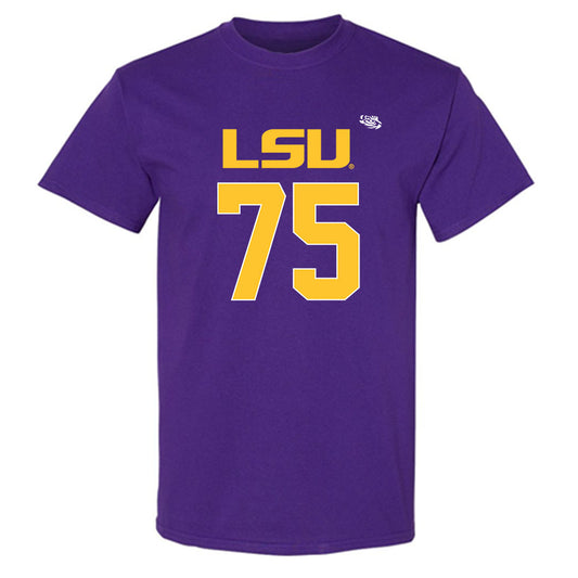LSU - NCAA Football : Weston Davis - Replica Shersey T-Shirt-0