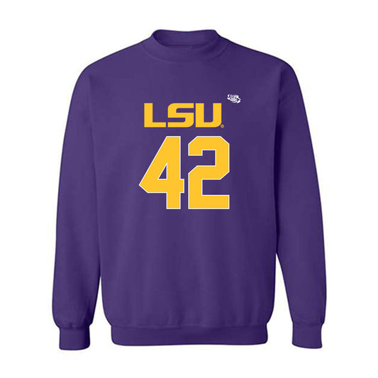 LSU - NCAA Football : Davhon Keys - Replica Shersey Crewneck Sweatshirt