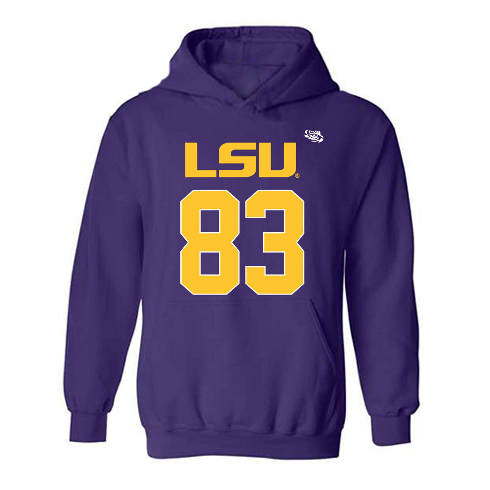 LSU - NCAA Football : Jelani Watkins - Replica Shersey Hooded Sweatshirt