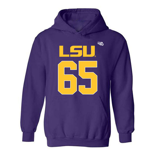 LSU - NCAA Football : Paul Mubenga - Replica Shersey Hooded Sweatshirt-0