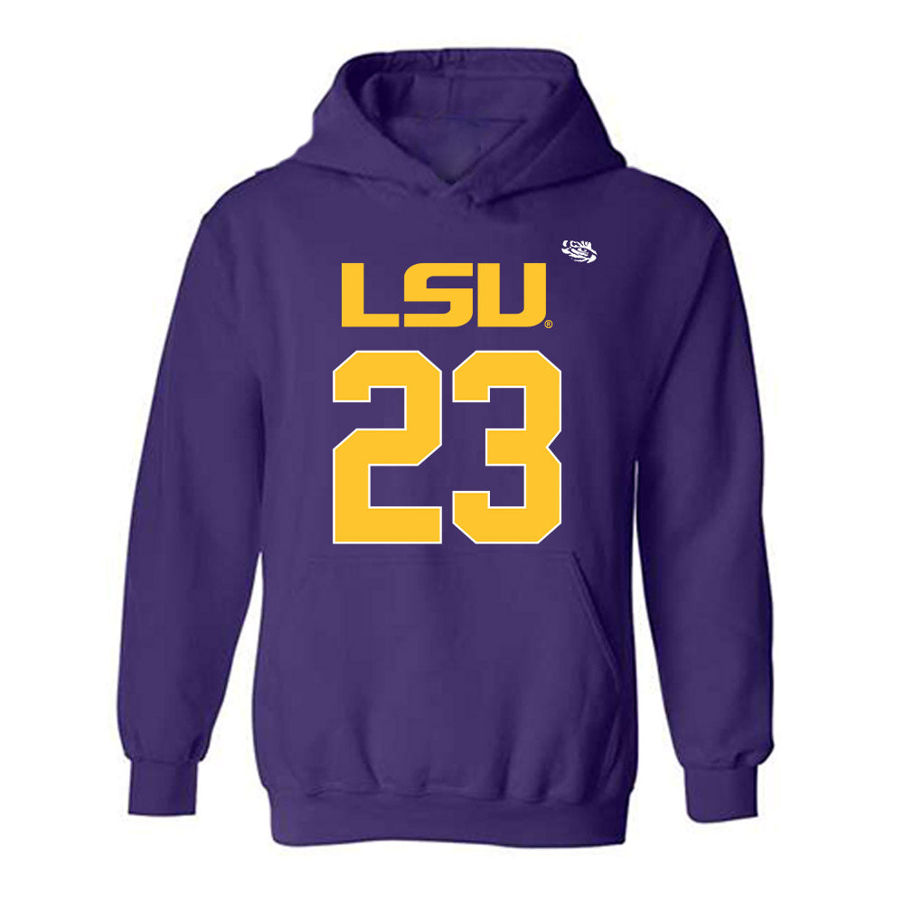 LSU - NCAA Football : Aidan Anding - Replica Shersey Hooded Sweatshirt-0