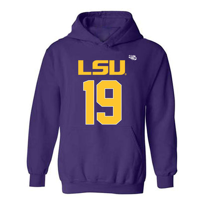 LSU - NCAA Football : Emile Picarella III - Replica Shersey Hooded Sweatshirt-0