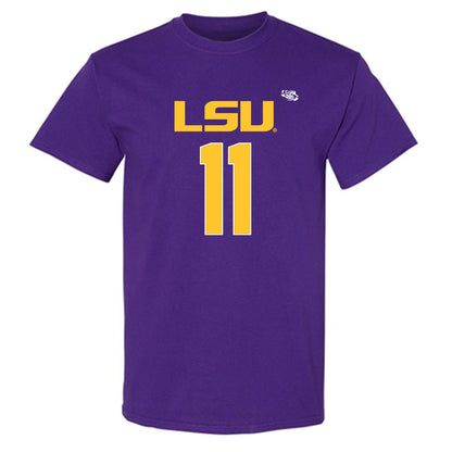 LSU - NCAA Football : PJ Woodland - Replica Shersey T-Shirt