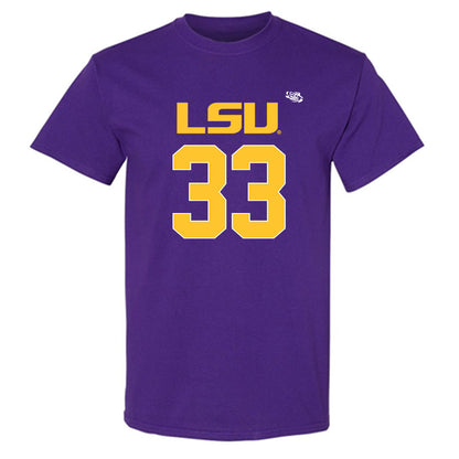 LSU - NCAA Football : David Kency - Replica Shersey T-Shirt-0