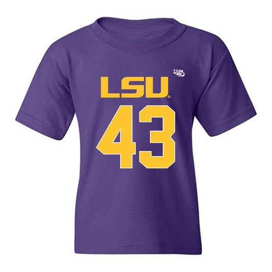 LSU - NCAA Football : Silas Hall - Replica Shersey Youth T-Shirt-0