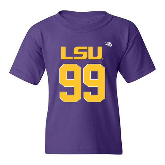 LSU - NCAA Football : Sydir Mitchell - Replica Shersey Youth T-Shirt-0