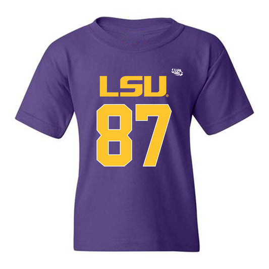 LSU - NCAA Football : Joey August - Replica Shersey Youth T-Shirt