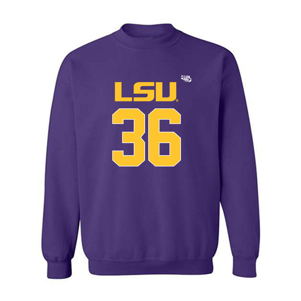 LSU - NCAA Football : Aidan Corbello - Replica Shersey Crewneck Sweatshirt