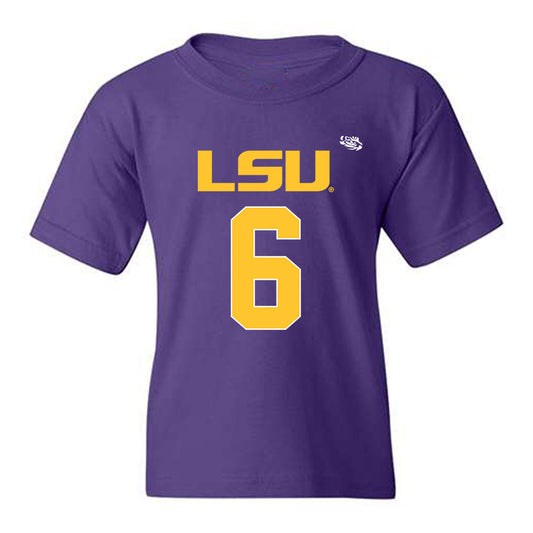 LSU - NCAA Football : Barion Brown - Replica Shersey Youth T-Shirt-0