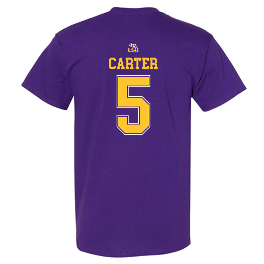 LSU - NCAA Men's Basketball : Cam Carter - Replica Shersey T-Shirt