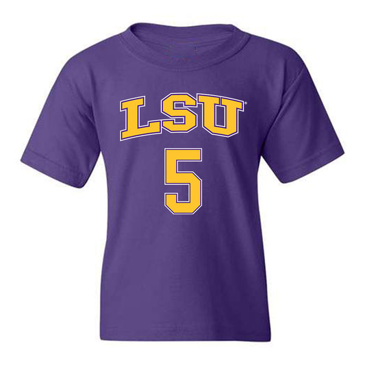 LSU - NCAA Men's Basketball : Cam Carter - Replica Shersey Youth T-Shirt