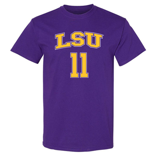 LSU - NCAA Men's Basketball : Dedan Thomas Jr. - Replica Shersey T-Shirt-0