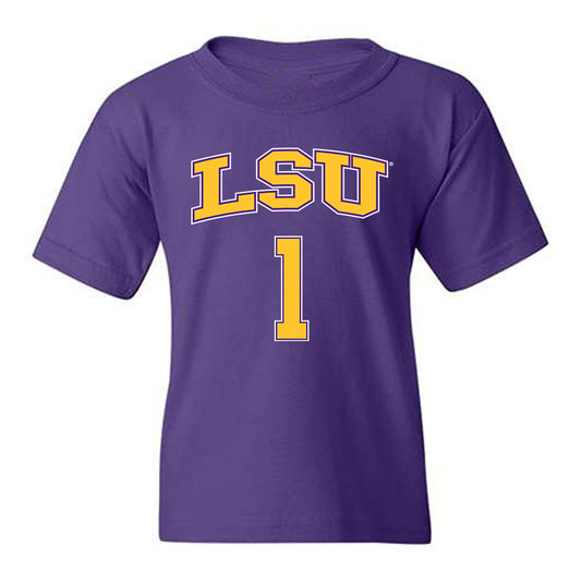 LSU - NCAA Men's Basketball : Mike Nwoko - Replica Shersey Youth T-Shirt-0
