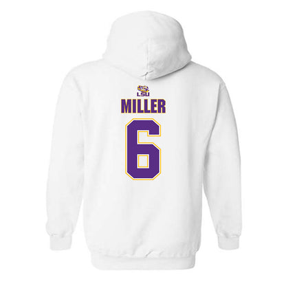 LSU - NCAA Men's Basketball : Robert Miller - Replica Shersey Hooded Sweatshirt