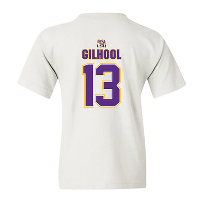 LSU - NCAA Men's Basketball : Matthew Gilhool - Replica Shersey Youth T-Shirt-1