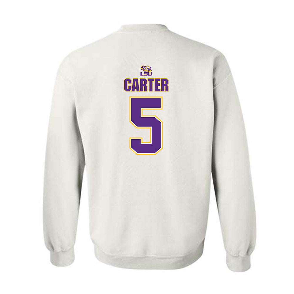 LSU - NCAA Men's Basketball : Cam Carter - Replica Shersey Crewneck Sweatshirt