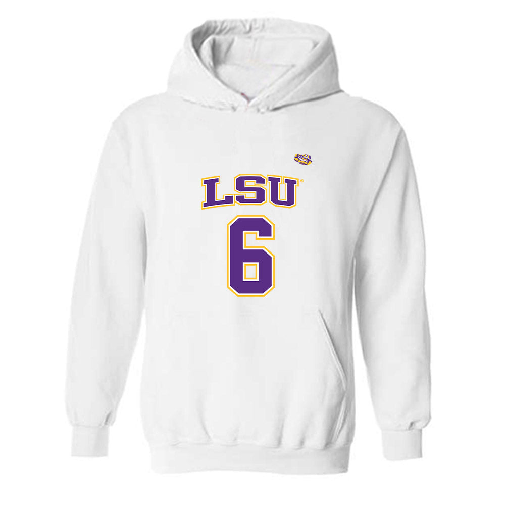 LSU - NCAA Men's Basketball : Robert Miller - Replica Shersey Hooded Sweatshirt