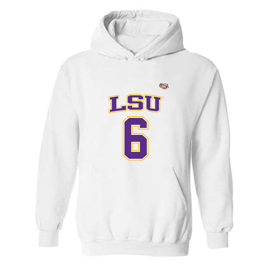 LSU - NCAA Men's Basketball : Robert Miller - Replica Shersey Hooded Sweatshirt