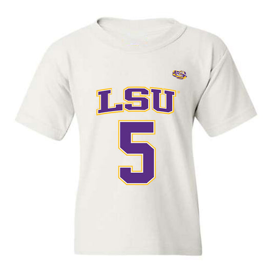 LSU - NCAA Men's Basketball : Cam Carter - Replica Shersey Youth T-Shirt