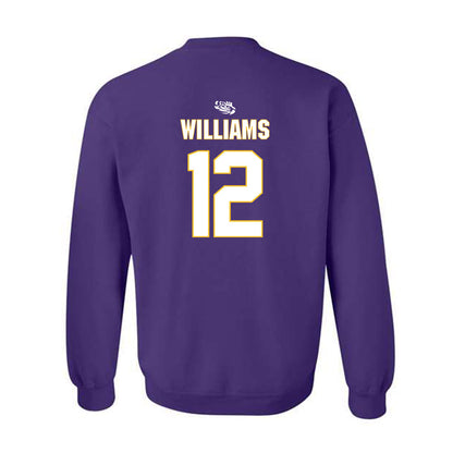 LSU - NCAA Women's Basketball : Mikaylah Williams - Replica Shersey Crewneck Sweatshirt-1