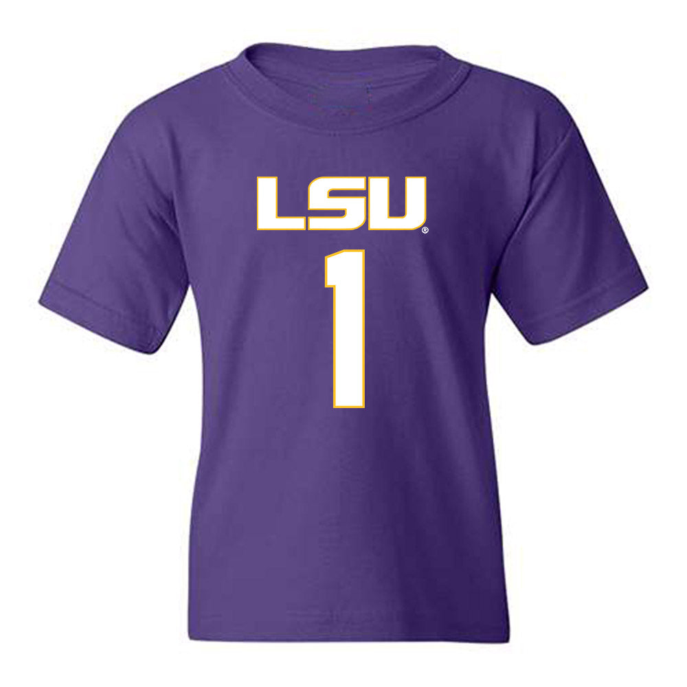 LSU - NCAA Women's Basketball : Amiya Joyner - Replica Shersey Youth T-Shirt-0
