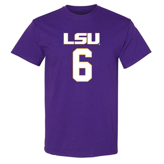 LSU - NCAA Women's Basketball : Divine Bourrage - Replica Shersey T-Shirt-0