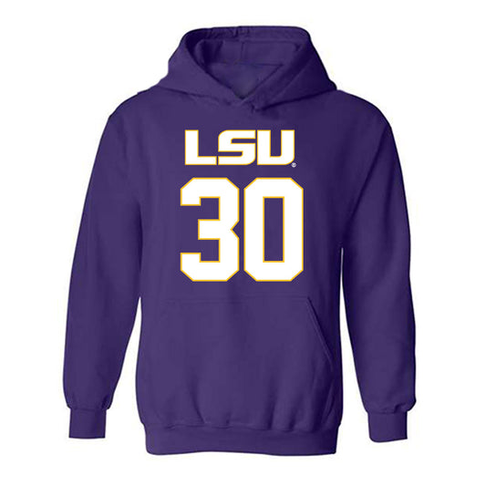 LSU - NCAA Women's Basketball : Jada Richard - Replica Shersey Hooded Sweatshirt-0