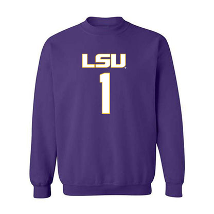 LSU - NCAA Women's Basketball : Amiya Joyner - Replica Shersey Crewneck Sweatshirt-0