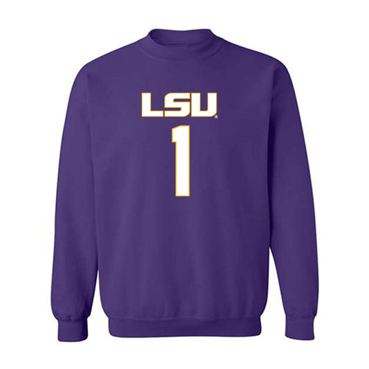 LSU - NCAA Women's Basketball : Amiya Joyner - Replica Shersey Crewneck Sweatshirt-0