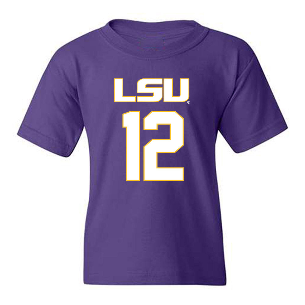 LSU - NCAA Women's Basketball : Mikaylah Williams - Replica Shersey Youth T-Shirt-0