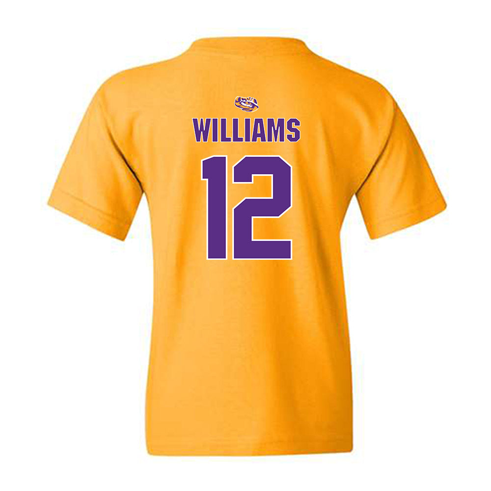 LSU - NCAA Women's Basketball : Mikaylah Williams - Replica Shersey Youth T-Shirt-1