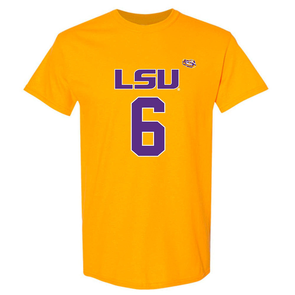 LSU - NCAA Women's Basketball : Divine Bourrage - Replica Shersey T-Shirt-0