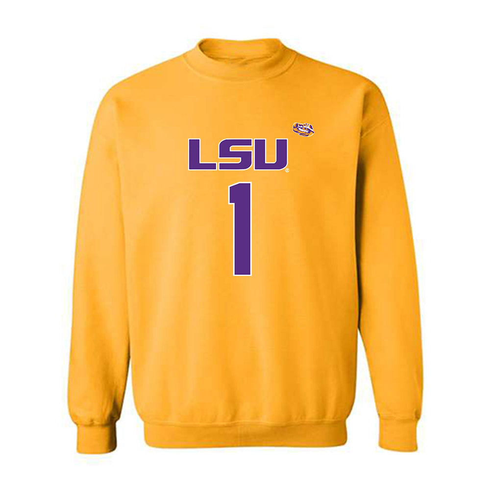 LSU - NCAA Women's Basketball : Amiya Joyner - Replica Shersey Crewneck Sweatshirt-0