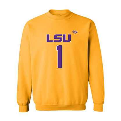 LSU - NCAA Women's Basketball : Amiya Joyner - Replica Shersey Crewneck Sweatshirt-0